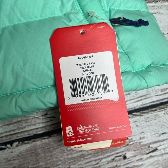 NWT The North Face Nuptse 2 700 Down Vest Size S - Picture 8 of 10
